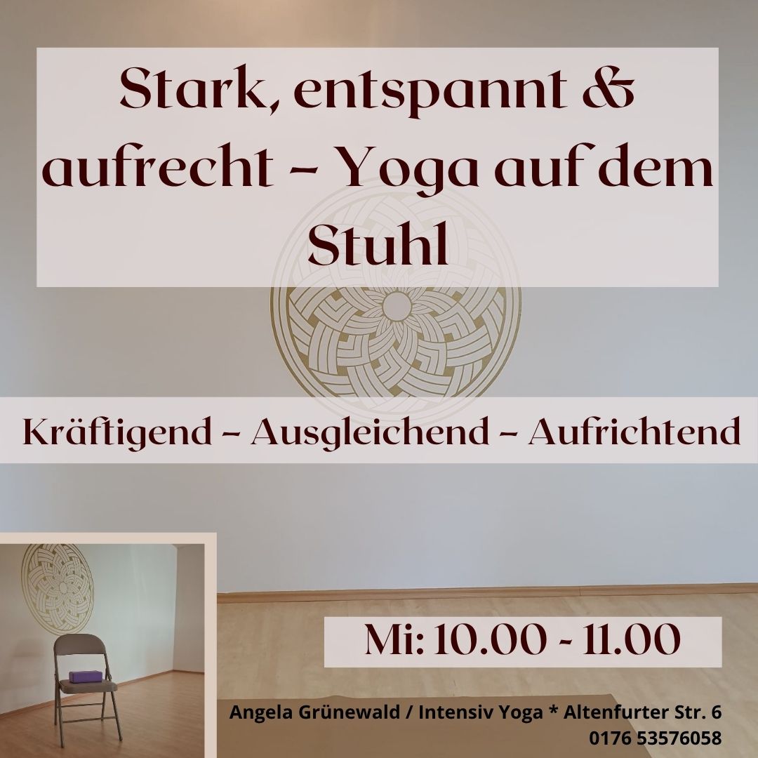 Yoga am Stuhl